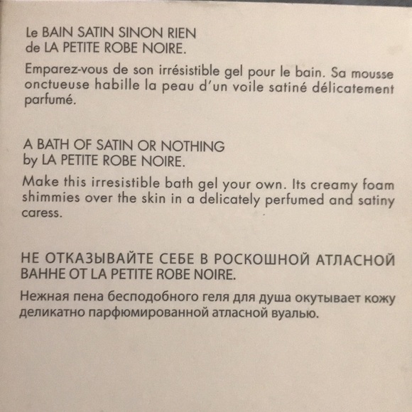 LA PETITE ROBE NOIRE BAIN SATIN SINON RIEN - Picture 2 of 2